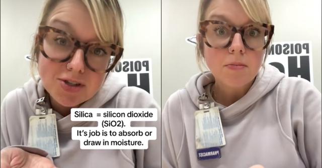 poison control center worker eats silica beads