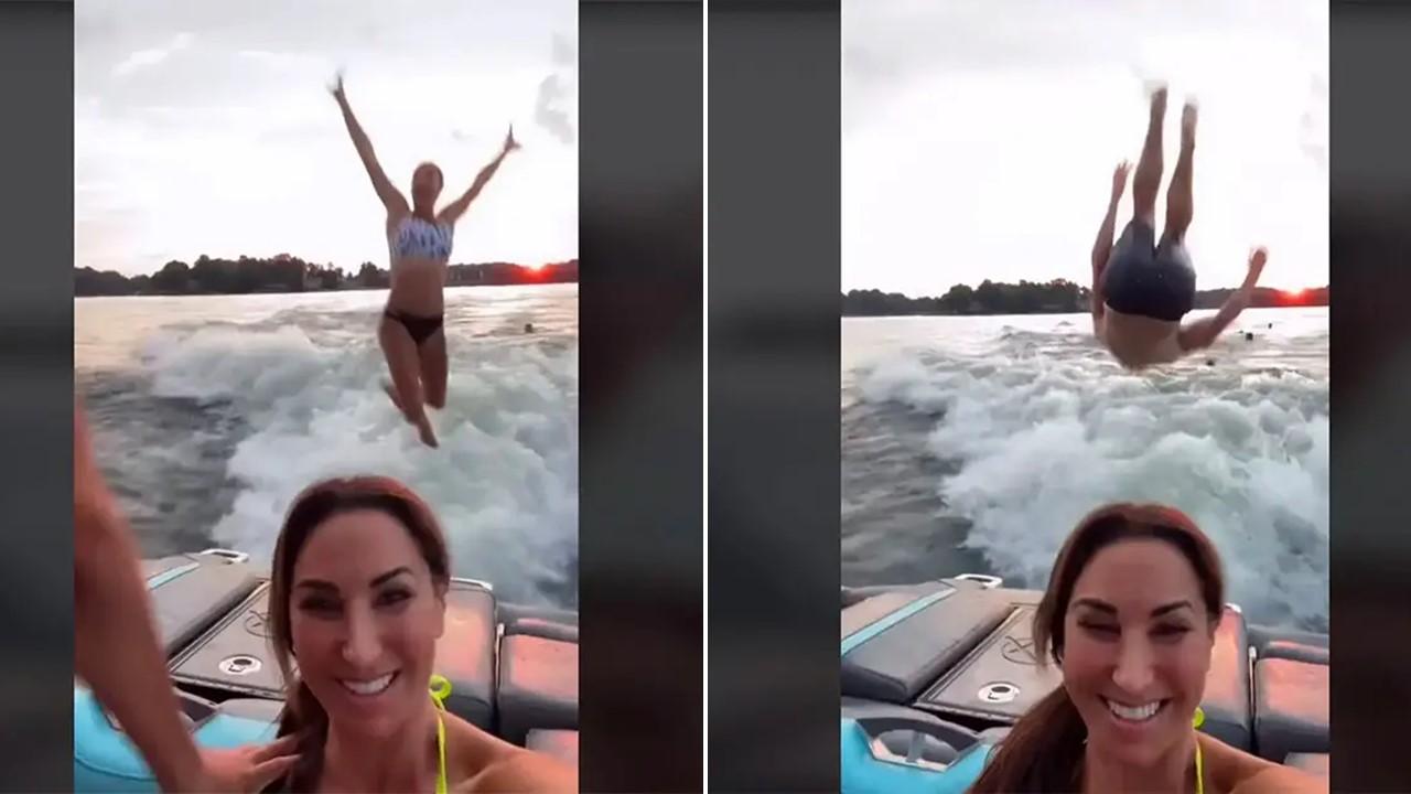 Se hizo viral el reto 'boatjumping'.