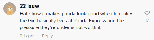 college professor panda express