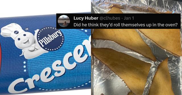 Husband Hilariously Botches Pillsbury Crescent Rolls