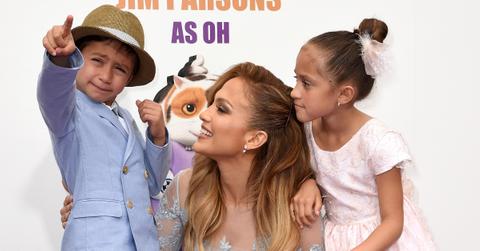 Jennifer Lopez with Max and Emme