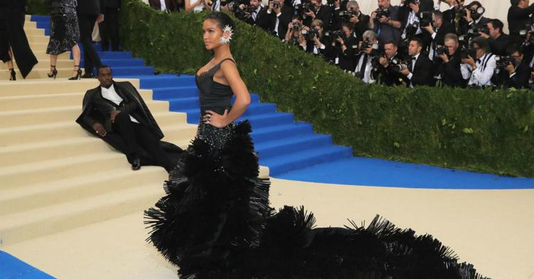 Diddy Lounges On The Stairs At The Met Gala, Becomes Instant Meme