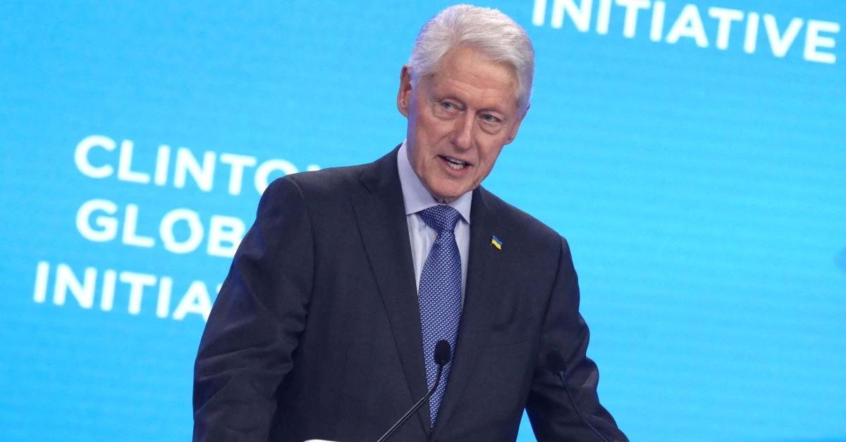 Bill Clinton speaking at an event.