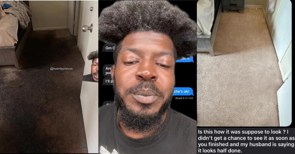 Customer Demands Refund From Carpet Cleaner, Tiktok’s Stunned