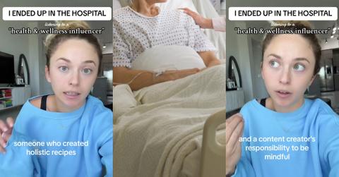 Woman Warns Dangers of Influencer Tips after Hospitilization