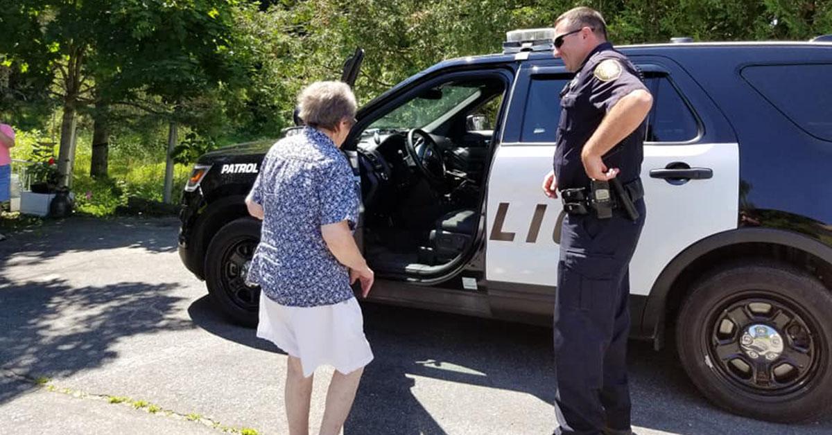 grandma arrested cops