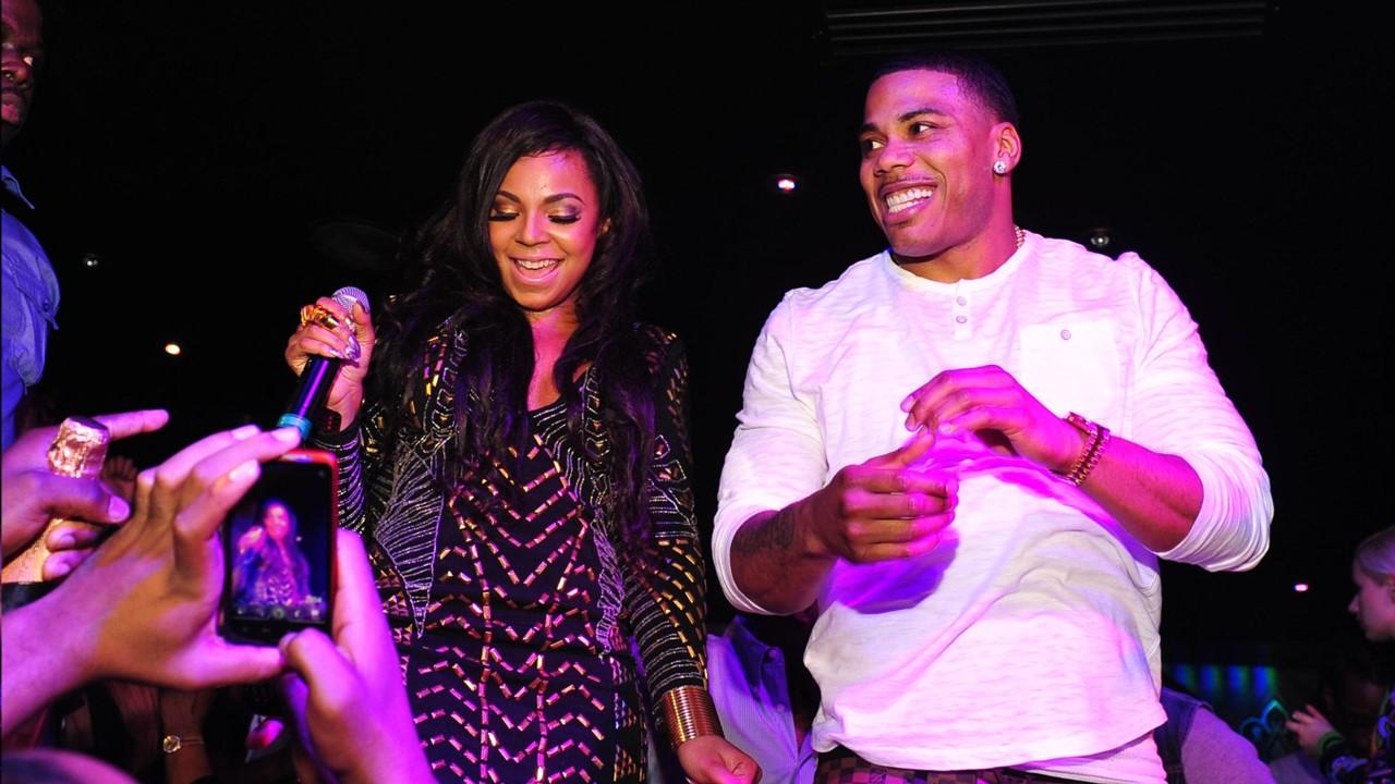Ashanti and Nelly at her birthday party at Reign Nightclub on Oct. 12, 2012