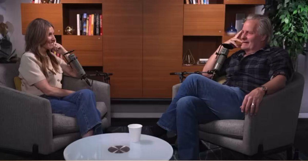 Nicole Wallace and Jeff Daniels speaking in an interview.
