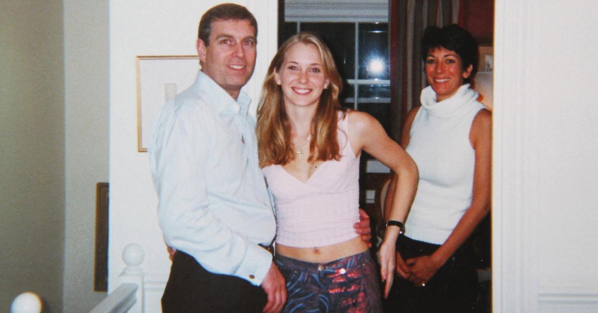 (L-R): Former Prince Andrew, Virginia Giuffre, and Ghislaine Maxwell