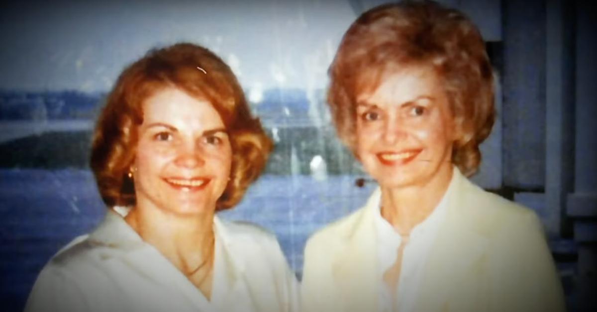 (L-R): Kitty Menendez with her sister, Joan Vandermolen