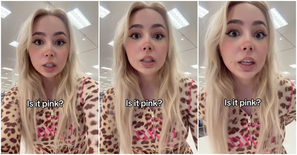 TikToker addresses the question: Is it pink?