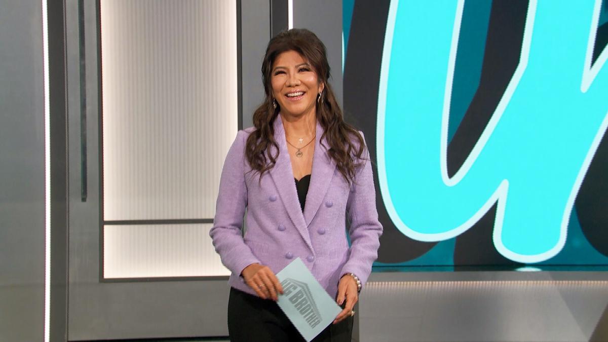 Julie Chen Moonves on the Big Brother stage