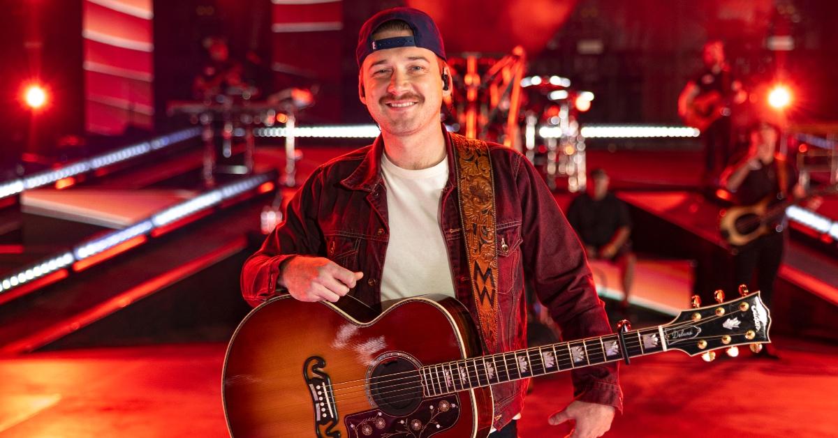 Morgan Wallen performs the song "'98 Braves" at the 2023 Billboard Music Awards at Truist Park in Atlanta.