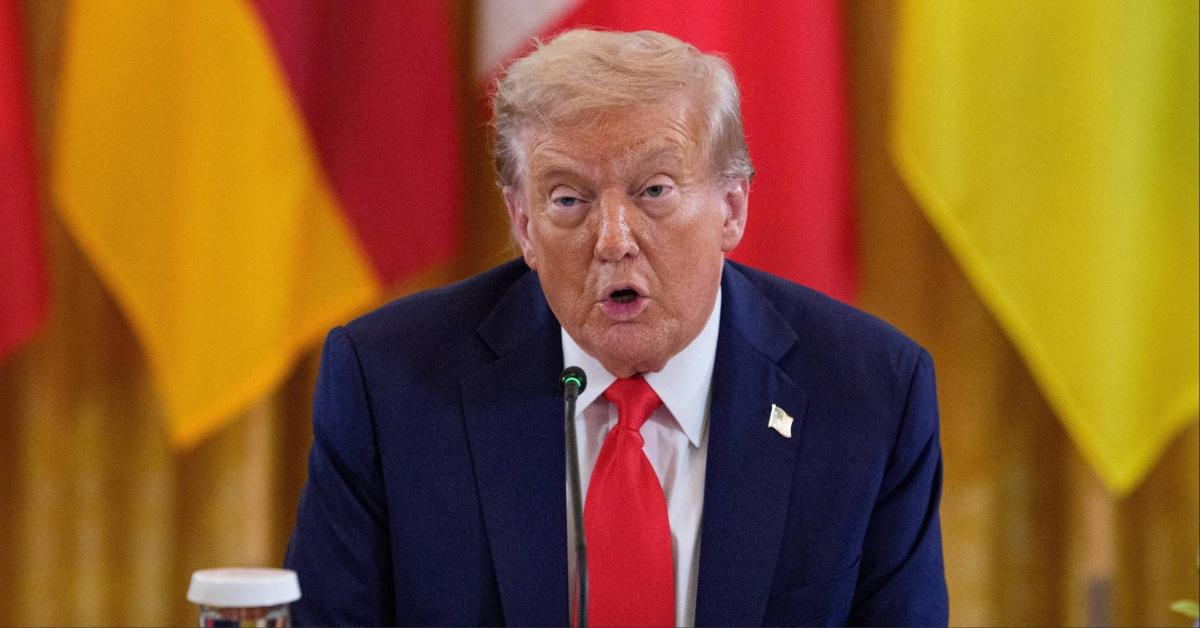 President Donald Trump at the White House. 
