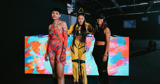 Cazzu, Mariah Angelique, and Kelly Perez