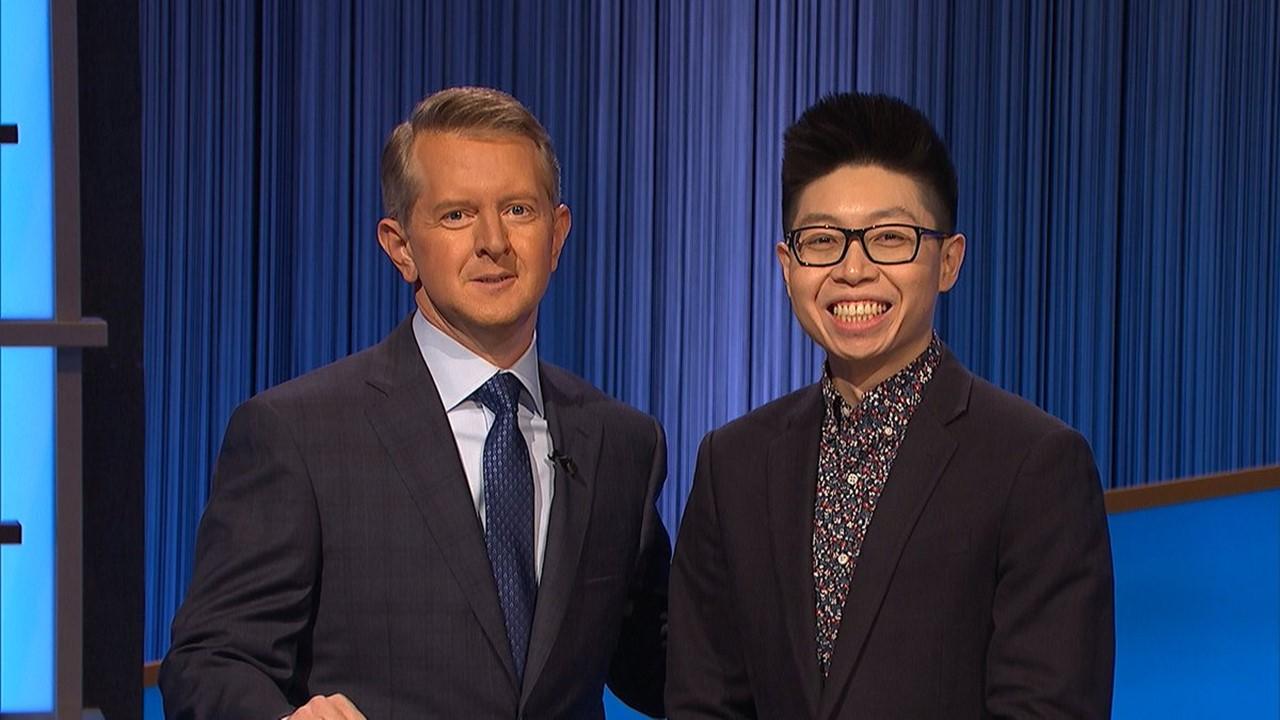 Ken Jennings and Andrew He on 'Jeopardy!'