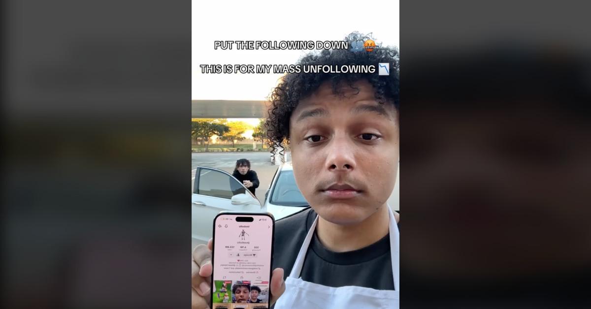 Vexbolts speaking out on TikTok about the mass unfollowing.