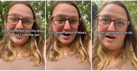 A woman describes how a Rover sitter lost her dog and didn't tell her for hours
