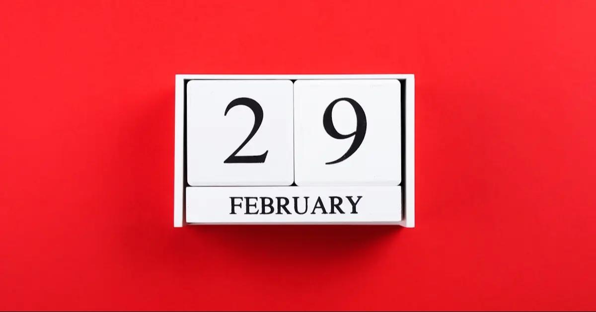 February 29 calendar blocks