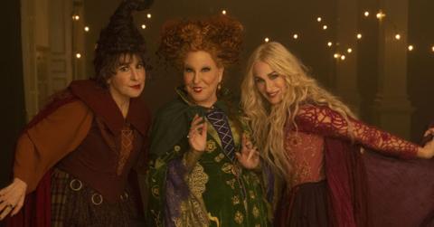 Kathy Najimy as Mary Sanderson, Bette Midler as Winifred Sanderson, and Sarah Jessica Parker as Sarah Sanderson