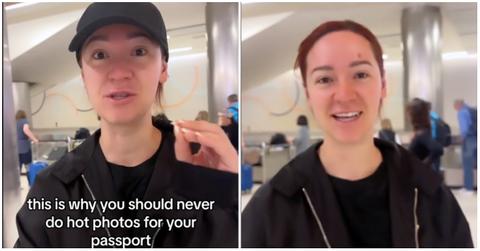 TikTok creator Alisha Marie shares video about her passport photo issue