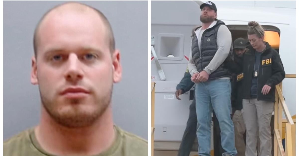 (L-R): Ryan Wedding mug shot; Ryan Wedding arriving in the United States 2026