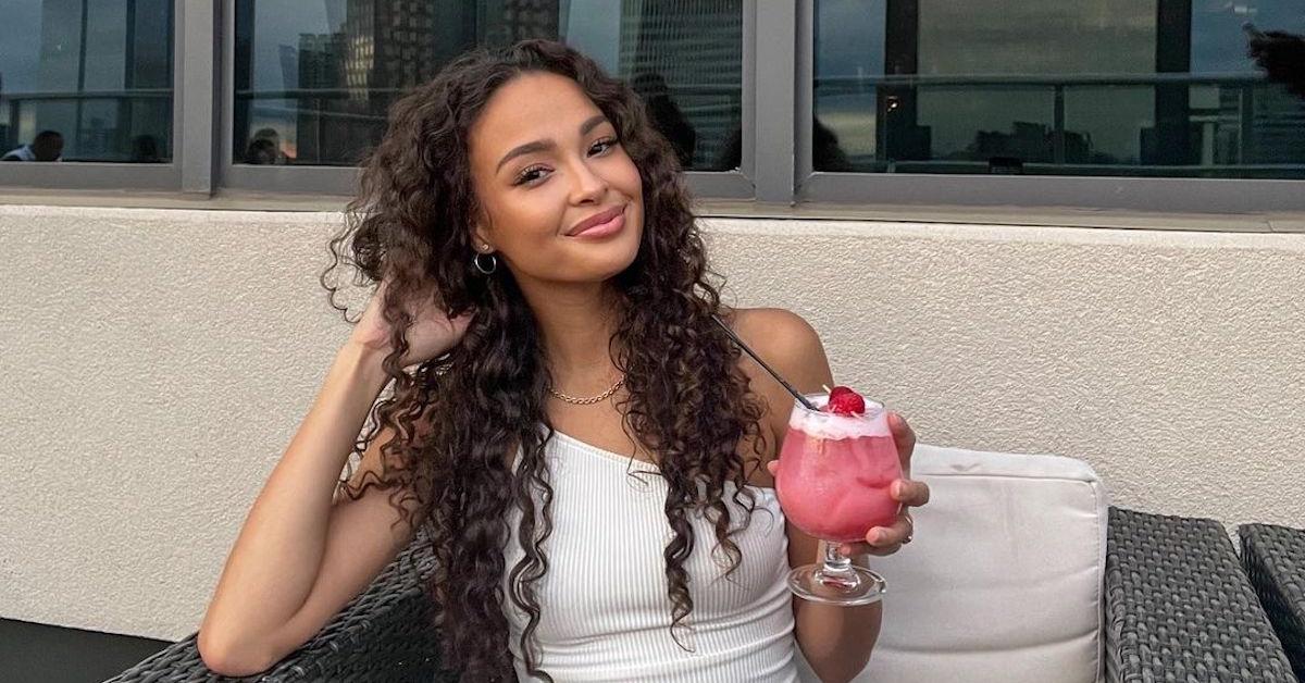 Letecia Stauch's daughter Harley Hunt on Instagram holding a drink