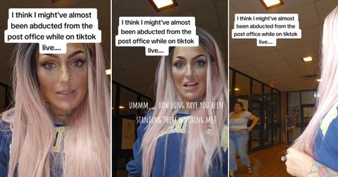 A woman thinks she's almost abducted while livestreaming