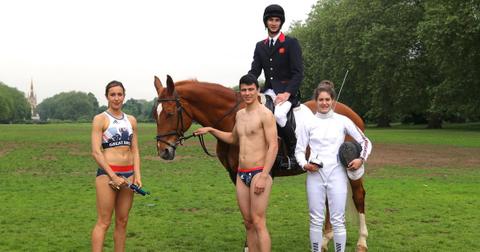 Tokyo 2020 Great Britain Pentathlon team.