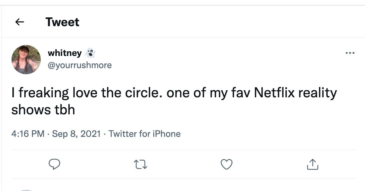 Tweet about 'The Circle' 