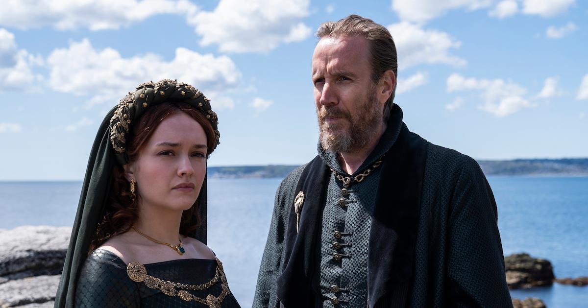 Olivia Cooke and Rhys Ifans in 'House of the Dragon'