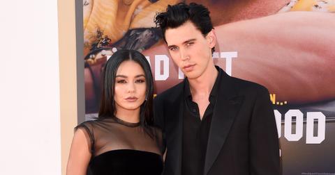 Vanessa Hudgens and Austin Butler at the premiere of 'Once Upon a Time... in Hollywood' on July 22, 2019.