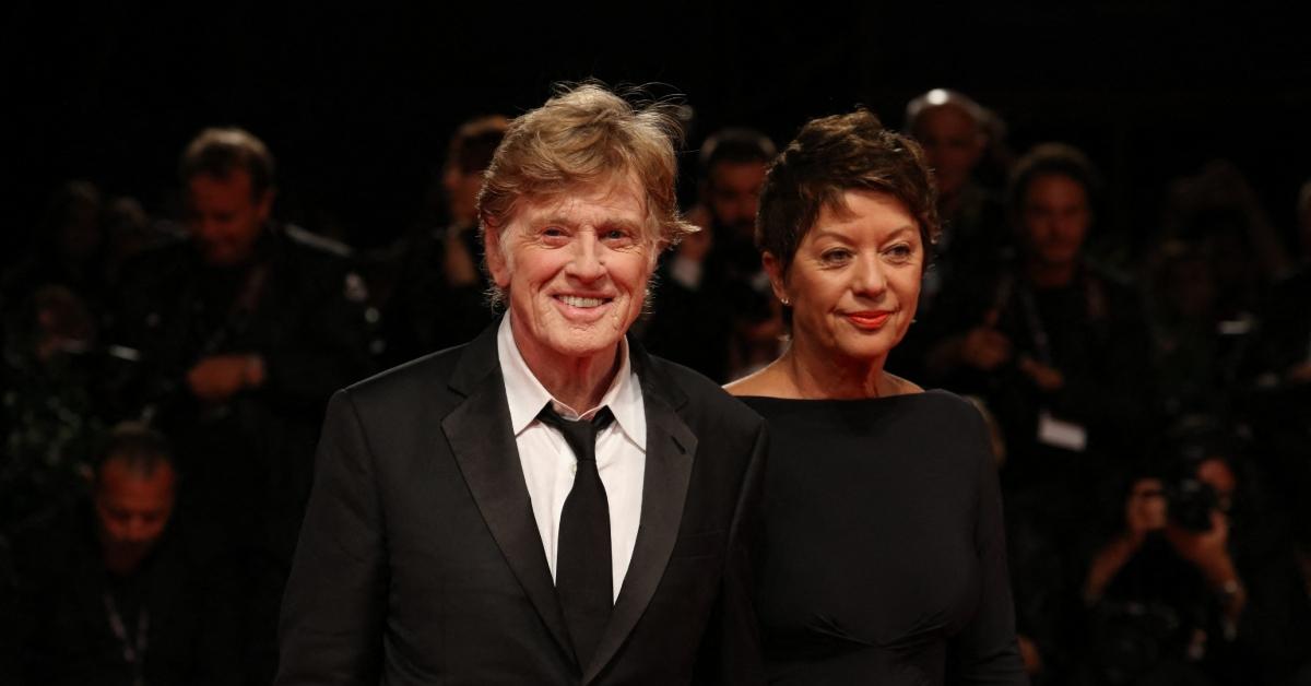 (l-r): Robert Redford and his wife, Sybylle Szaggars
