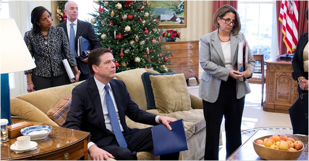 James Comey in the White House around Christmas