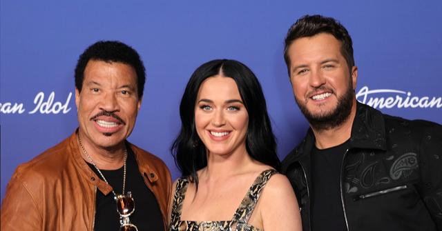 Lionel Richie, Katy Perry, and Luke Bryan at "American Idol" 20th Anniversary Celebration at Desert 5 Spot on April 18, 2022