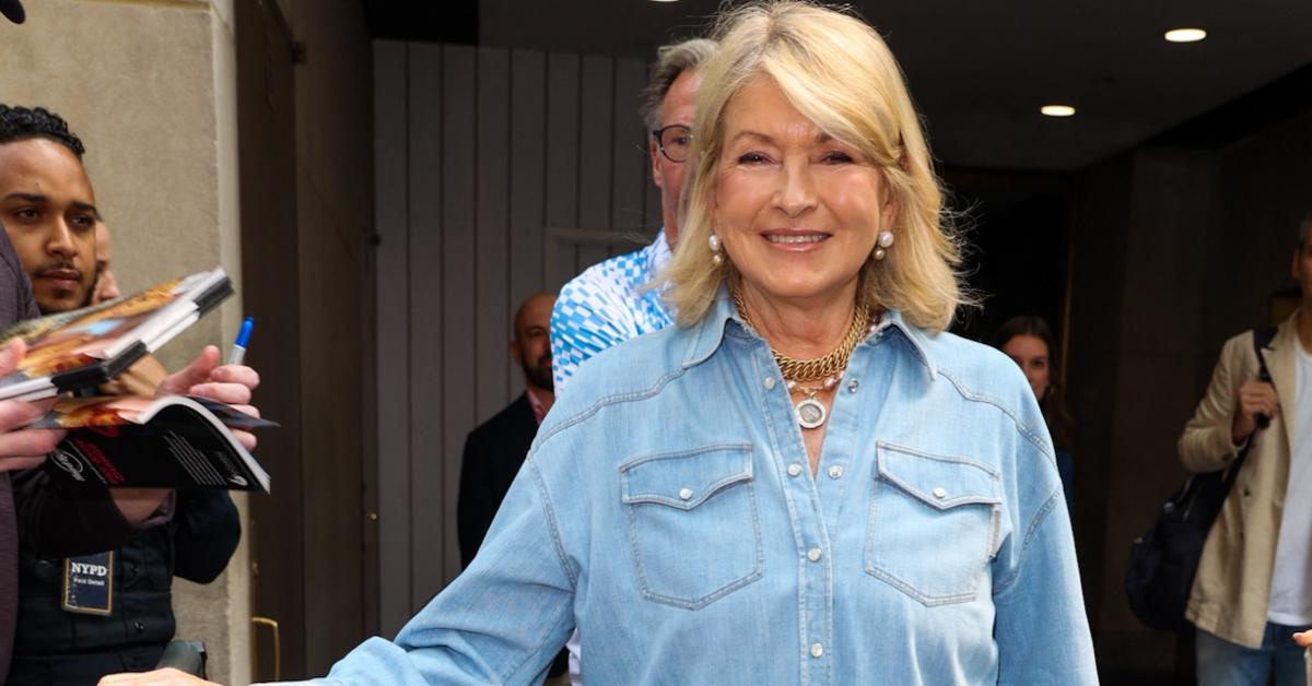 Martha Stewart outside the Today Show in NYC