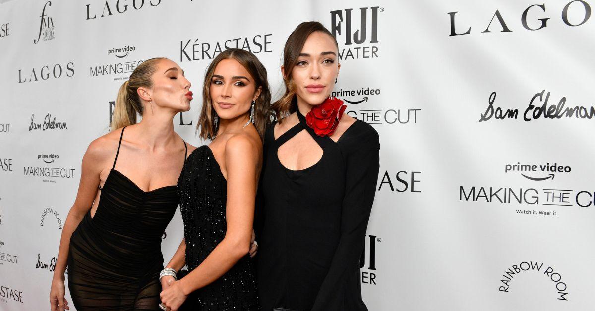 (l-r): Aurora Culpo, Olivia Culpo, and Sophia Culpo