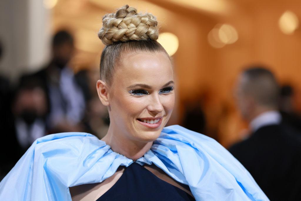 Caroline Wozniacki attends The 2022 Met Gala Celebrating "In America: An Anthology of Fashion" at The Metropolitan Museum of Art.