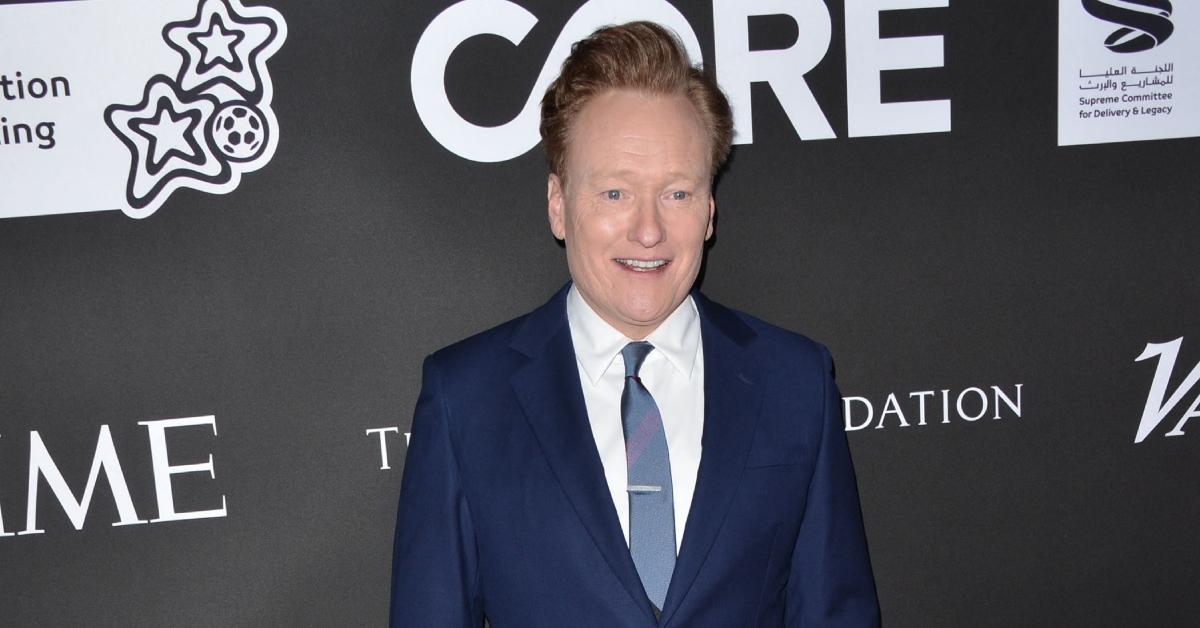 Conan O'Brien at a red carpet event.