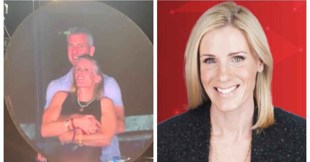 (L-R): Kristin Cabot with Andy Byron; Kristin Cabot head shot