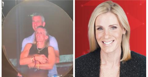 (L-R): Kristin Cabot with Andy Byron; Kristin Cabot head shot