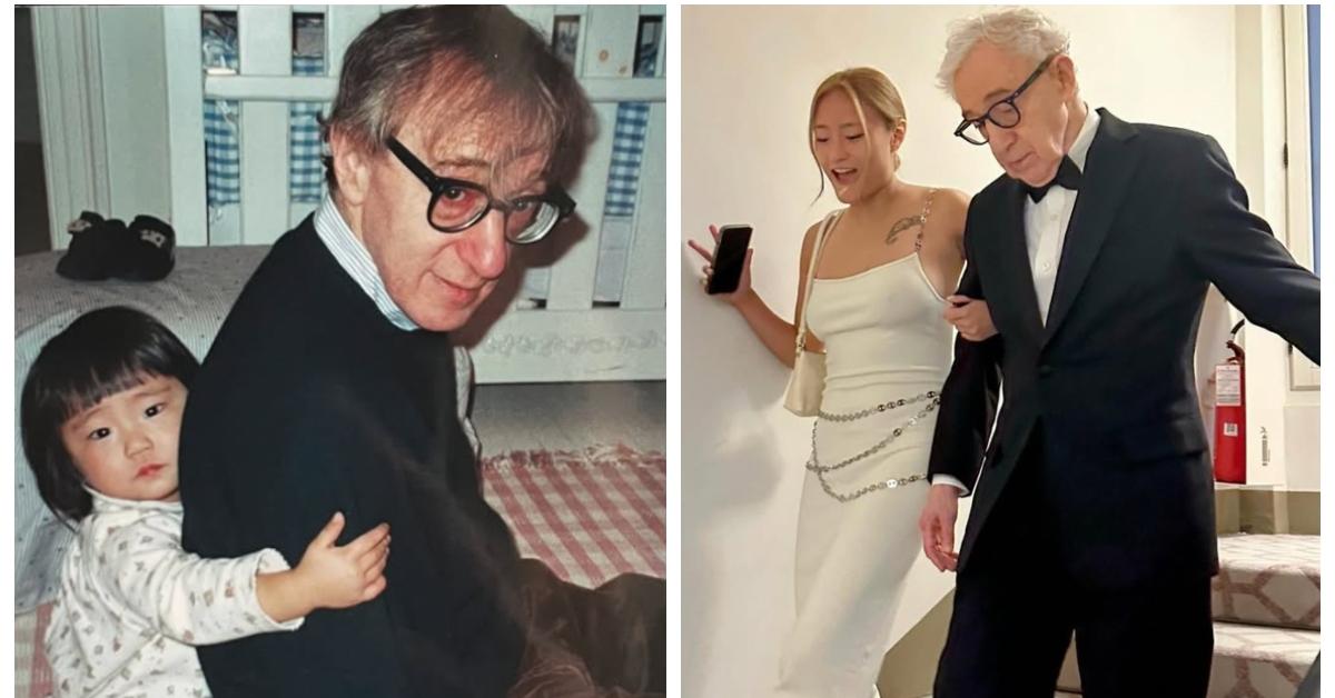 Bechet Allen with her father, director Woody Allen