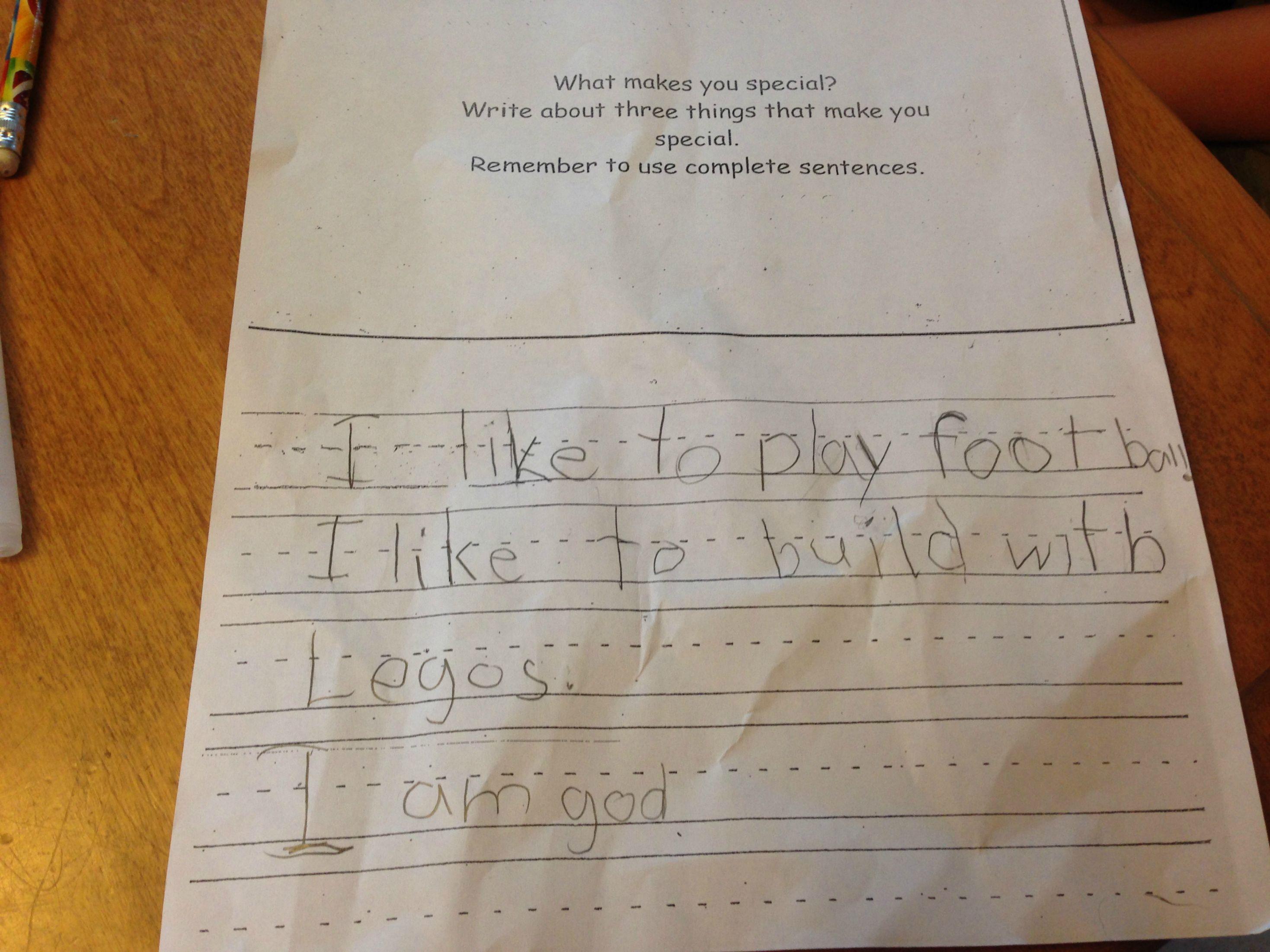 Funny Homework Answers From Kids