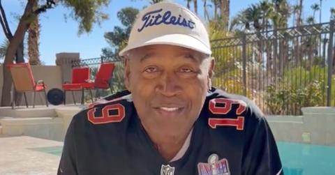 O.J. Simpson on social media talking about sports