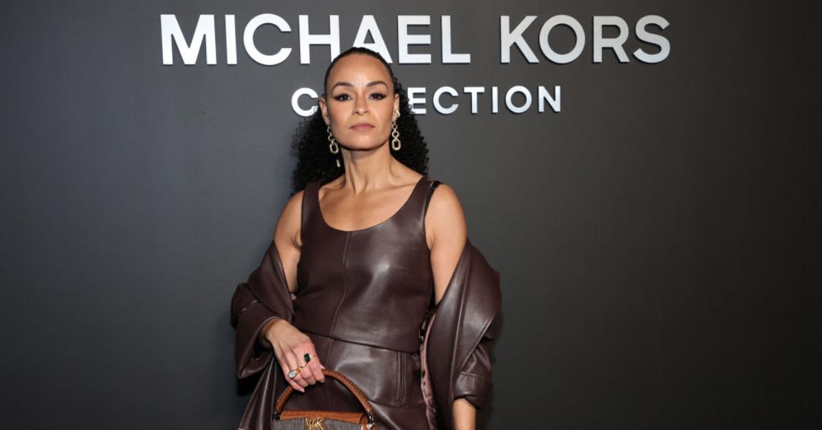 Sai De Silva attends the Michael Kors Collection FallWinter 2022 Runway Show at Terminal 5 on February 15, 2022 in New York City. 