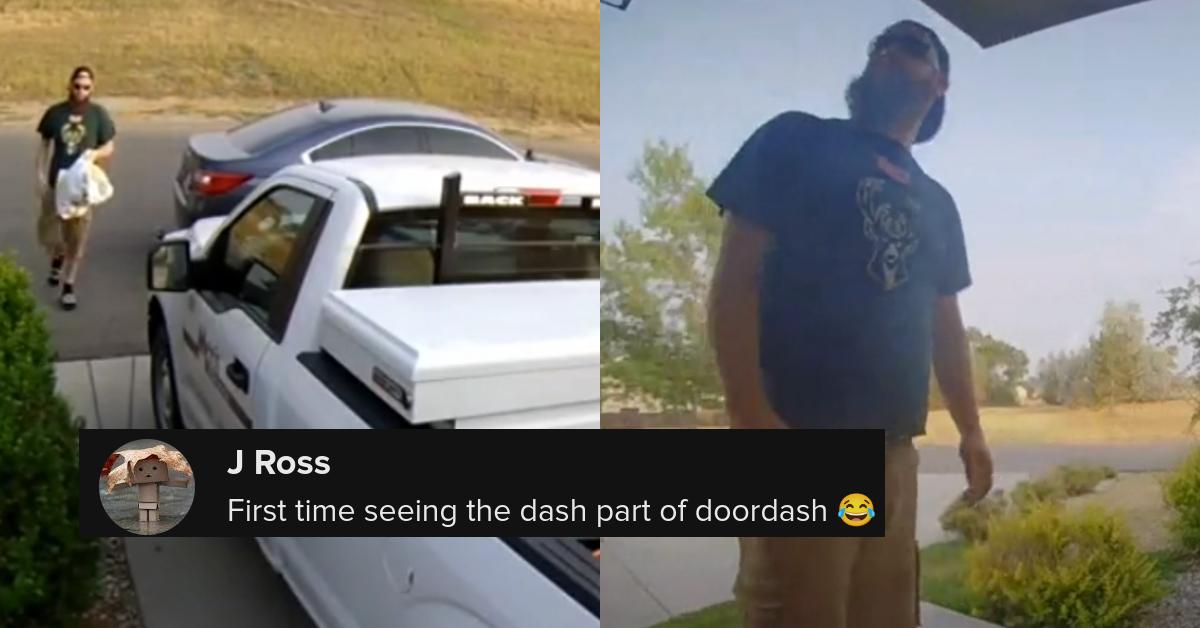 Doordash Driver’s Car Rolls Away With Him Noticing
