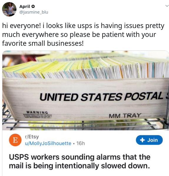 usps slowed down intentionally