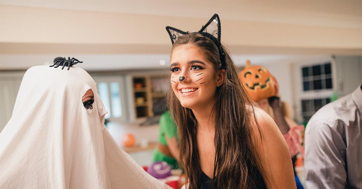 ghost and cat costume