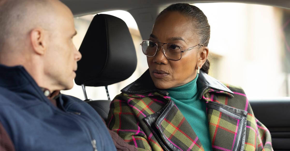 Amanda in the car on 'Will Trent' Season 4.