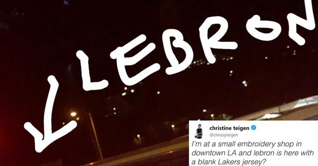 lebron chrissy teigen